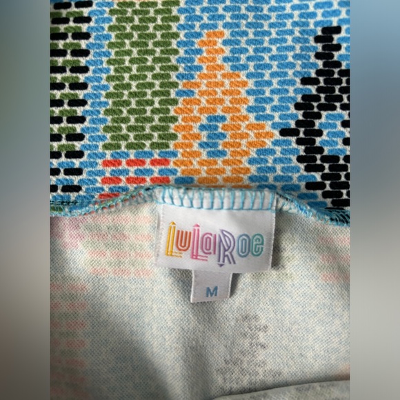 EUC- Lularoe colorful pencil skirt size: m - Picture 2 of 4